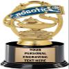 Crown Awards Robotics Trophies with Custom Engraving, 7.25" Personalized Robotics Science Trophy On Deluxe Round Base 10 Pack Prime view 1