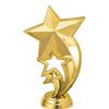 Crown Awards Star Trophies with Custom Engraving, 7.25" Personalized Gold Star Rocket Trophy On Deluxe Round Base 10 Pack view 2