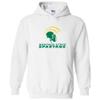 AH02 - Norfolk State Spartans Primary Logo Hoodie - X-Large - White view 1