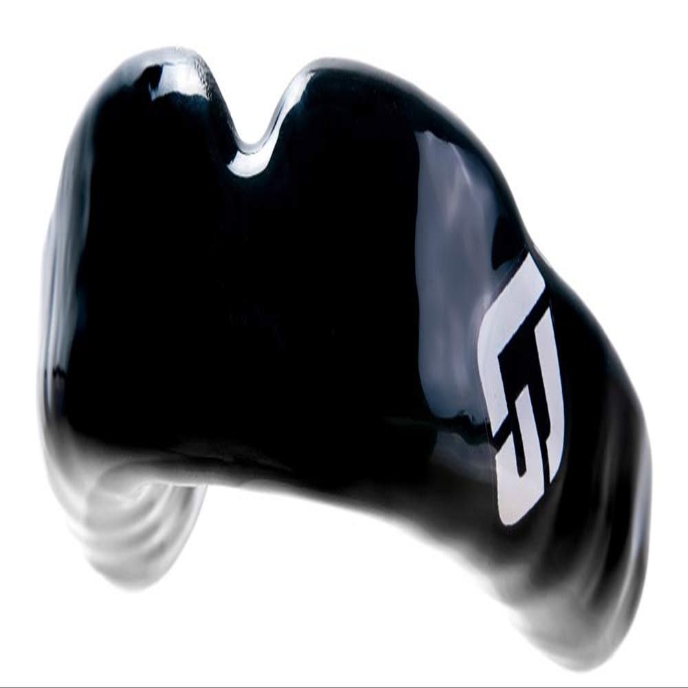 GuardLab APEX Mouthguard w/Case | Football, Basketball, Boxing, Wrestling, Soccer, Karate, Hockey, MMA | Adult & Youth | Pre-Indented for a Precise Fit (APEX/Standard Black, Small)