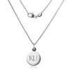M. LA HART University of Kansas Necklace with Charm in Sterling Silver view 2