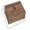 M. LA HART Indiana University Solid Walnut Desk Box view 3