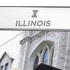 M. LA HART University of Illinois Polished Pewter 8x10 Picture Frame view 2
