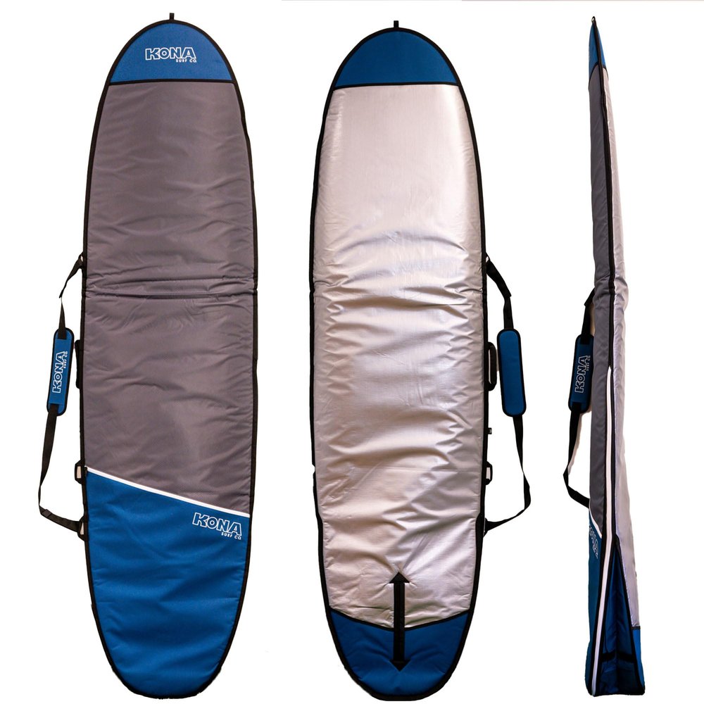 KONA SURF CO. Exploration Surfboard Bag in Round Nose sz:7ft 6in