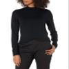 Amazon Essentials Women's Lightweight Mockneck Sweater Sweater, -Black, S view 1