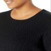 Amazon Essentials Women's Lightweight Long-Sleeve Cable Crewneck Sweater (Available in Plus Size), Black, XX-Large view 4