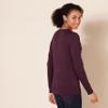 Amazon Essentials Women's Long-Sleeve Lightweight Crewneck Sweater (Available in Plus Size), Burgundy, 1X view 4