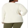 Amazon Essentials Women's Lightweight Long-Sleeve Cable Crewneck Sweater (Available in Plus Size), Oatmeal Heather, XX-Large view 3