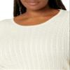 Amazon Essentials Women's Lightweight Long-Sleeve Cable Crewneck Sweater (Available in Plus Size), Oatmeal Heather, XX-Large view 4