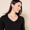 Amazon Essentials Women's Regular-Fit Lightweight Long-Sleeve V-Neck Sweater (Available in Plus Size), Black, 6X view 4