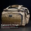 DDT VETERAN OWNED AND OPERATED Ranger 2 Pistol Padded Range Bag, 1000D, Locking Zippers, Color Tan view 2