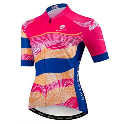 Cycling Jersey Women's Bike Jersey MTB Shirts Bicycle Shirt Team Racing Tops Pink