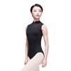 118141030 Mesh Sleeveless Ballet Leotards Button Back Fashion Leotards (XL, Black) view 1
