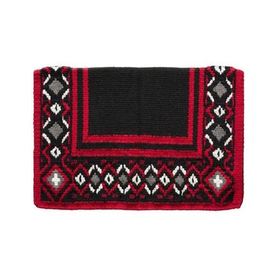 Tough 1 Diamond Design Saddle Pad Red/Black