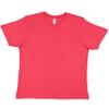 LAT Youth 100% Cotton Jersey Crew Neck Short Sleeve Tee, Vintage Red, X-Small view 1