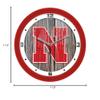 SunTime Nebraska Cornhuskers - Weathered Wall Clock view 3
