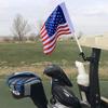 Caddie Buddy American Flag Golf Cart Flag Holder/Mount (USA Flag) view 1