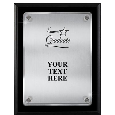 Graduation Plaques with Custom Engraving, 7x9 Graduate Floating Plaque Award, Great Graduation Awards Prime