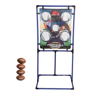 Sport Squad Target Toss Game Set - Choose Either Football Toss or Baseball Toss - Portable Indoor or Outdoor Design for Cookouts, Tailgates, or Backyard Fun - Includes 4 Balls - Easy Assembly, Multi