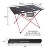Camp Table - Outdoor Folding Table with 4 Cupholders and Carrying Bag for Camping, Beach, Picnic, Sporting Events, and More by Wakeman Outdoors view 2