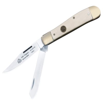 Puma SGB Trapper White Smooth Bone Folding Pocket Knife