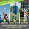 JOOLA HIT MIT Adjustable Height Portable Badminton Net Set - Competition Multi Sport Indoor or Outdoor Net for Playing Pickleball, Kids Volleyball, Soccer Tennis, Lawn Tennis - Easy and Fast Assembly view 3