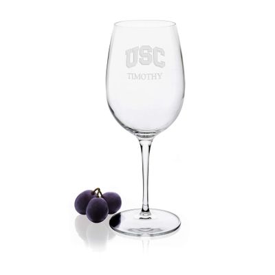 M. LA HART University of Southern California Red Wine Glasses - Set of 4