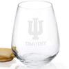 M. LA HART Indiana University Stemless Wine Glasses - Set of 2 view 2