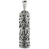 Sterling Silver Mezuzah Necklace Hamsa Cut Out 1 1/16 inch 24 inch BXO_19 view 1