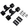 Skateboard Truck High Durability Longboard Truck with Skate Wheel Pad Bearing Bolt 2pcs/set (Black shaft black wheel) view 1