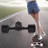 Skateboard Truck High Durability Longboard Truck with Skate Wheel Pad Bearing Bolt 2pcs/set (Black shaft black wheel) view 3