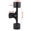 Skateboard Truck High Durability Longboard Truck with Skate Wheel Pad Bearing Bolt 2pcs/set (Black shaft black wheel) view 4