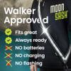 MOONSASH Fitted Reflective Gear for Walking at Night - Midnight Black MED | Running, Biking, Dog | Reversible & Comfortable Reflective Sash for Women & Men | US Patented | Stylish Vest Replacement! view 3