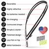 MOONSASH Fitted Reflective Gear for Walking at Night - Midnight Black MED | Running, Biking, Dog | Reversible & Comfortable Reflective Sash for Women & Men | US Patented | Stylish Vest Replacement! view 4