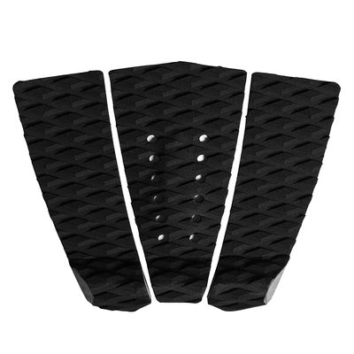 Abahub 3 Piece EVA Surfboard Deck Traction Pads with Kicker for Stomp Skimboards, Surf Boards, Funboard, Fish Board, Black