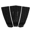 Abahub 3 Piece EVA Surfboard Deck Traction Pads with Kicker for Stomp Skimboards, Surf Boards, Funboard, Fish Board, Black view 1
