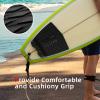 Abahub 3 Piece EVA Surfboard Deck Traction Pads with Kicker for Stomp Skimboards, Surf Boards, Funboard, Fish Board, Black view 3