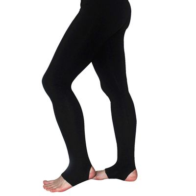 AceAcr Gymnastic Stirrup Pants for Mens Stretch Ballet Tights Stretch Soft Dance Pants Latin Dance Wear Ballerina Tights Black