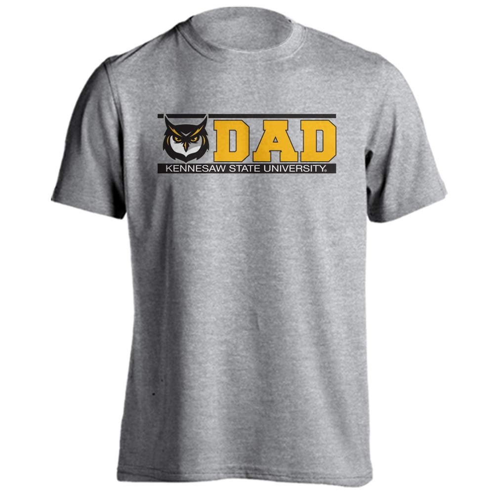 Kennesaw State Owls Proud Parent Dad T-Shirt (Athletic Heather, 2XL)