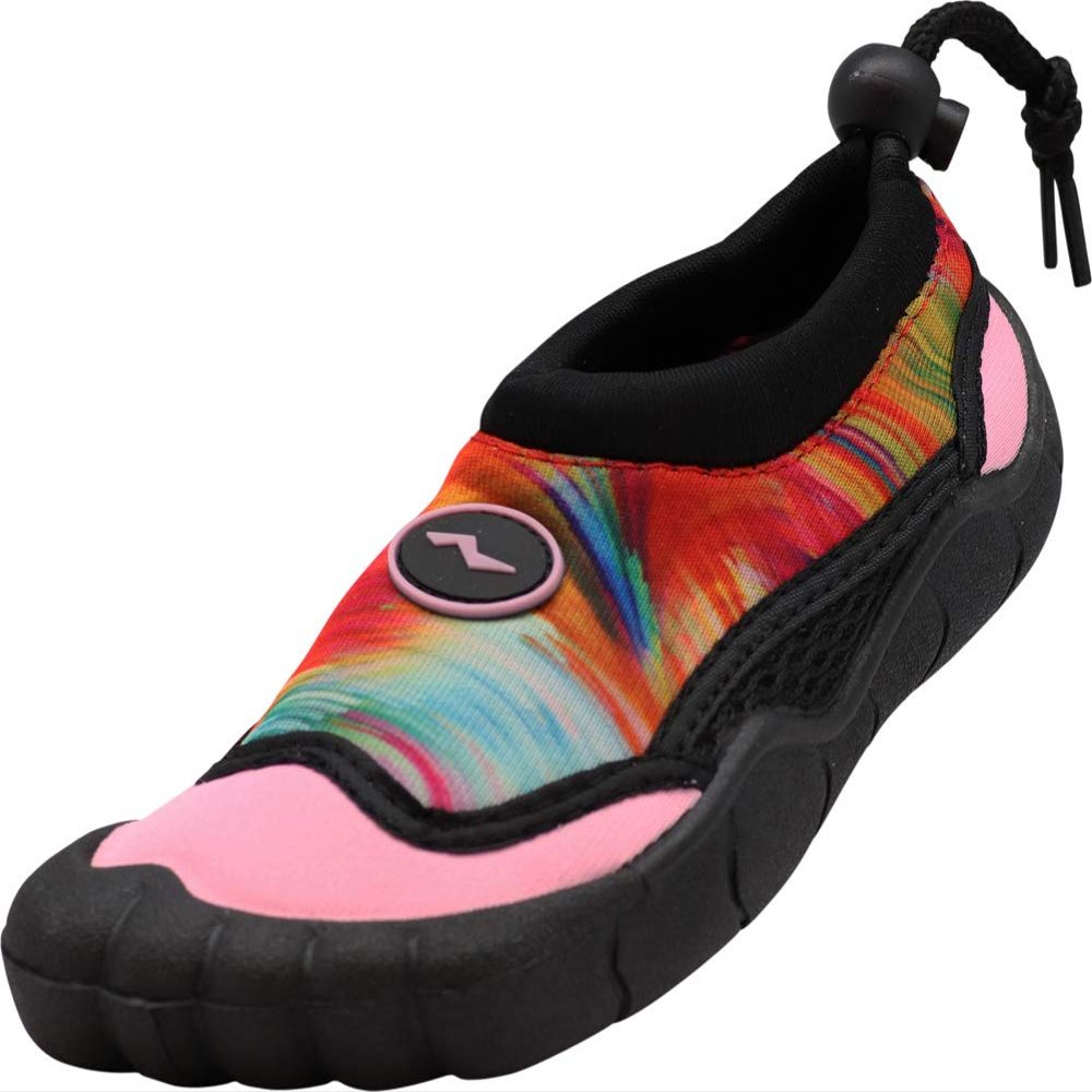 NORTY Wave Aqua Sock - Water Shoes for Kids - Swim Shoes for Kids - Beach Shoes for Kids - Water Socks - Aqua Shoes - Swimming Shoes - Skeletoe - Tie Dye Pink