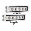 EXZEIT Waterproof Led Boat Lights, 2 pc 72W Deck/Dock Marine Lights 4000LMS 180Flood Light, 6.3inch, 12/24 V Led Light Bar view 1