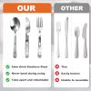 Travel Utensils with Pouch, 4-in-1 Silverware Set 3-Pack with Portable Stainless Steel Spoon, Fork, Knife & Bottle Opener Combo, Cutlery Set for Camping, Hiking, Picnic, Gadgets, Lunch Box for Men view 2