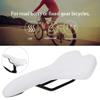 Bike Seat, 2 Colors Shockproof Wear-Resistant PU Leather Saddle Cycling Cushion (White) view 4