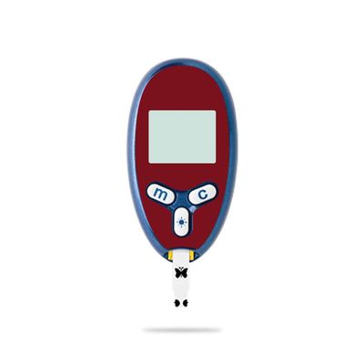 MightySkins Skin Compatible with Abbott Freestyle Lite - Solid Burgundy | Protective, Durable, and Unique Vinyl Decal wrap Cover | Easy to Apply, Remove, and Change Styles | Made in The USA