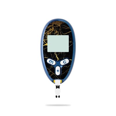 MightySkins Skin Compatible with Abbott Freestyle Lite - Black Gold Marble | Protective, Durable, and Unique Vinyl Decal wrap Cover | Easy to Apply, Remove, and Change Styles | Made in The USA