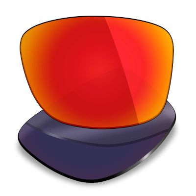 XELD Replacement Lenses for Oakley Jupiter Squared Sunglass - Fire Red