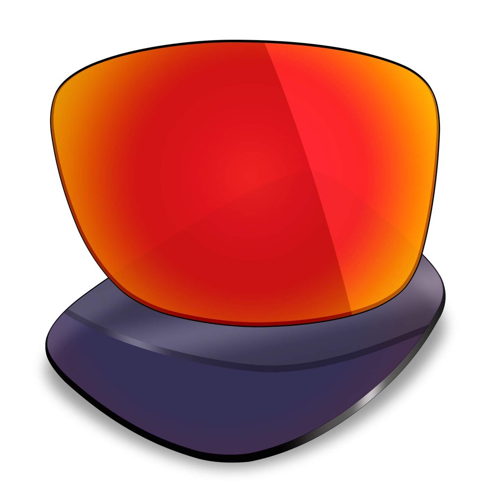 XELD Replacement Lenses for Oakley Jupiter Squared Sunglass - Fire Red