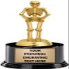 Crown Awards Halloween Trophies with Custom Engraving, 7.25" Personalized Gold Halloween Skeleton Trophy On Deluxe Round Base 10 Pack view 1