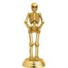 Crown Awards Halloween Trophies with Custom Engraving, 7.25" Personalized Gold Halloween Skeleton Trophy On Deluxe Round Base 10 Pack view 2