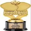 Crown Awards Pickleball Trophies with Custom Engraving, 7.25" Personalized Pickleball Trophy On Deluxe Round Base 10 Pack view 1